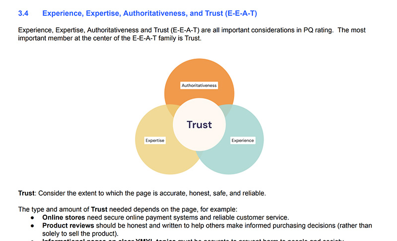 E-E-A-T（Experience-Expertise-Authoritativeness-Trustworthiness）について考えてみる